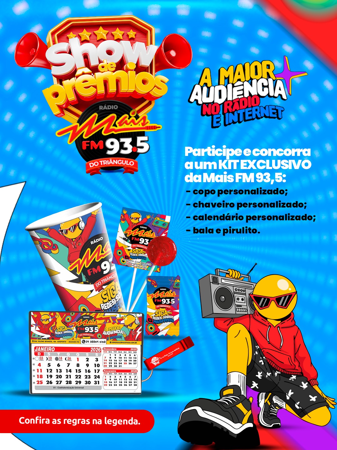 Show de Prêmios Mais FM – Concorra a um Kit Exclusivo!